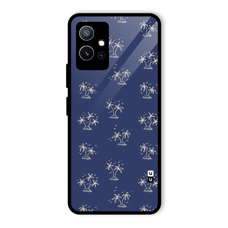 Beach Trees Glass Back Case for Vivo iQOO Z6