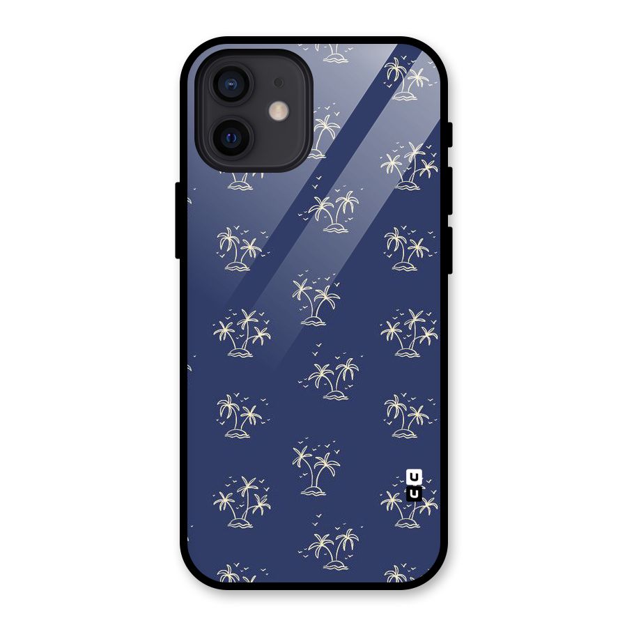 Beach Trees Glass Back Case for iPhone 12