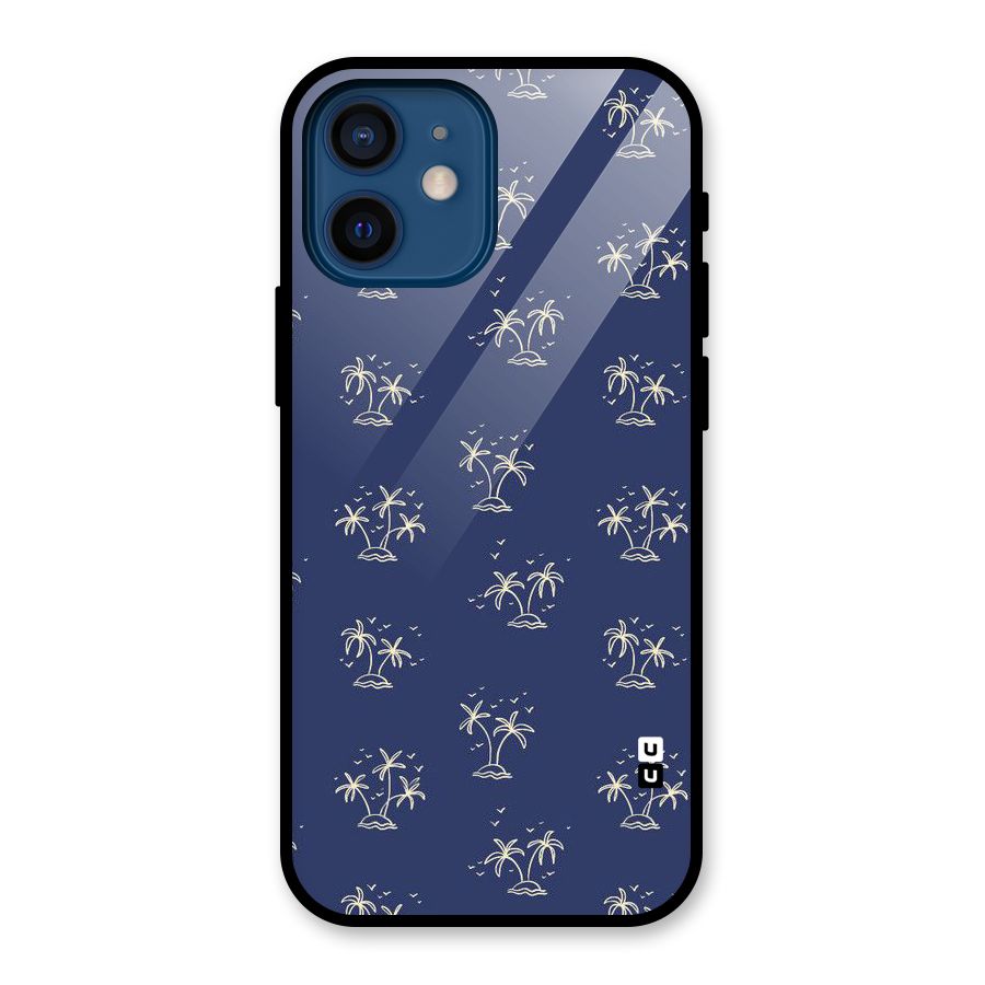 Beach Trees Glass Back Case for iPhone 12 Mini