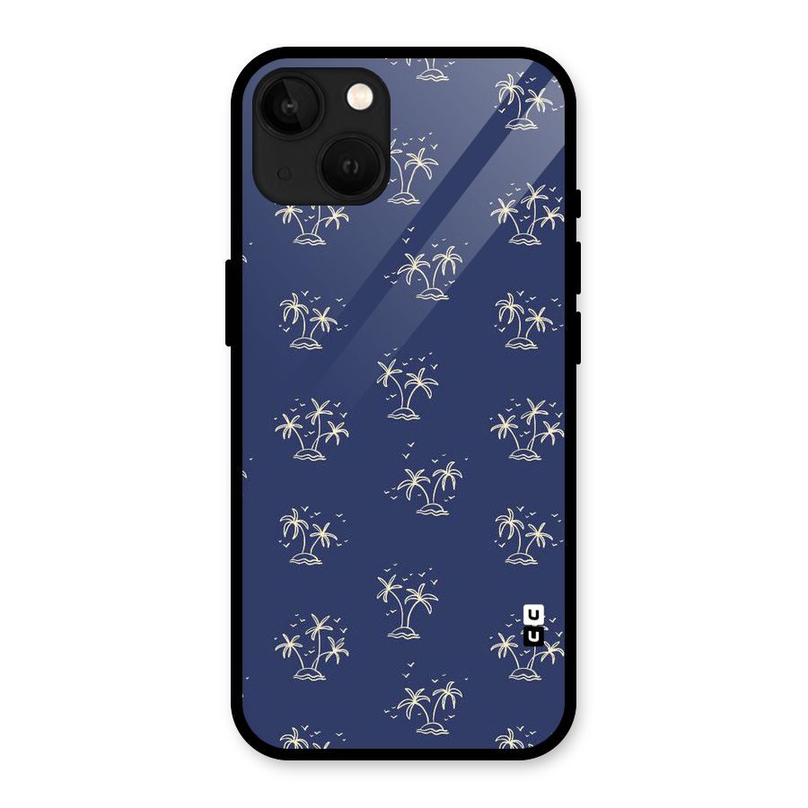 Beach Trees Glass Back Case for iPhone 13