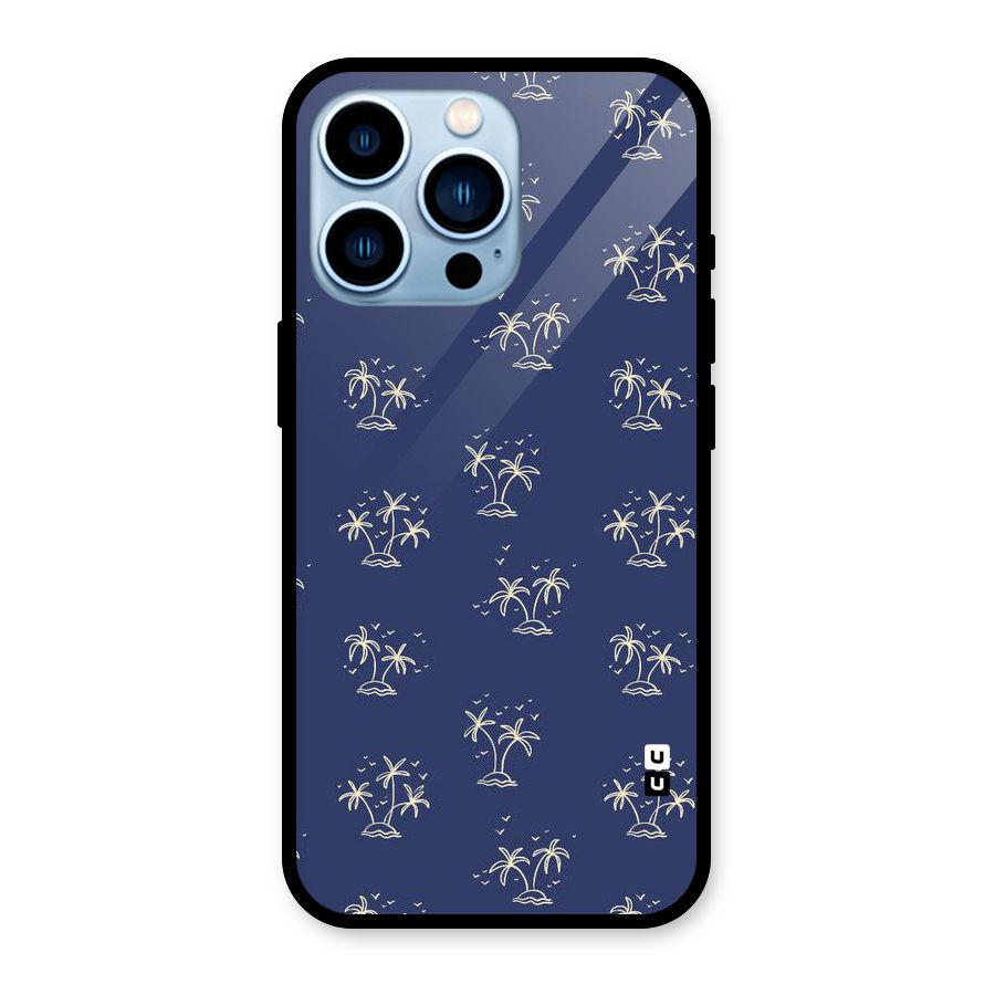 Beach Trees Glass Back Case for iPhone 13 Pro