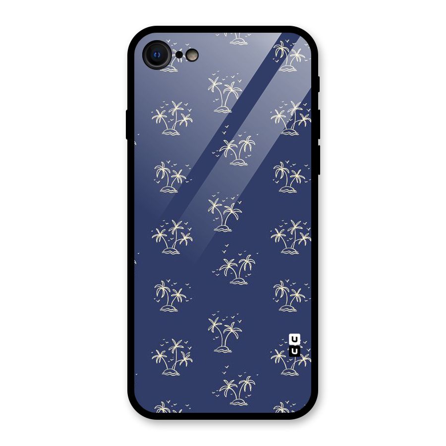 Beach Trees Glass Back Case for iPhone SE 2022