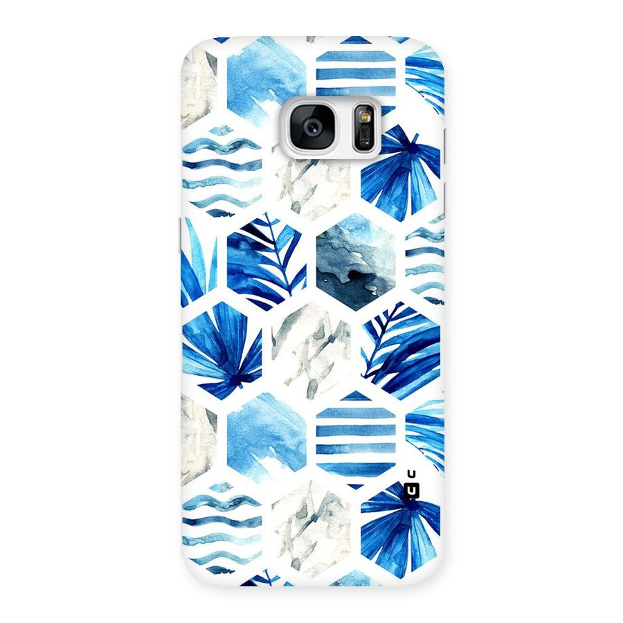 Beach Vibes Pentagon Design Back Case for Galaxy S7 Edge