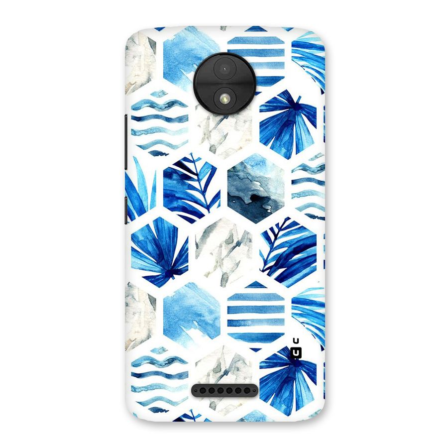 Beach Vibes Pentagon Design Back Case for Moto C