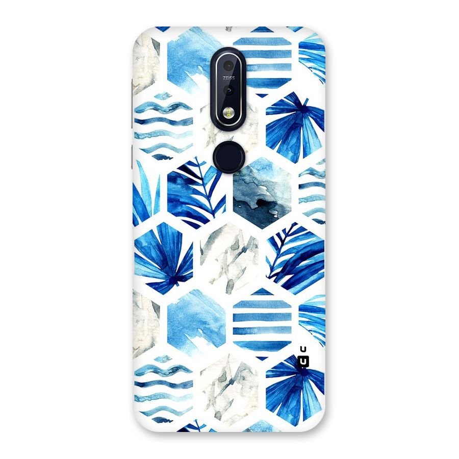 Beach Vibes Pentagon Design Back Case for Nokia 7.1