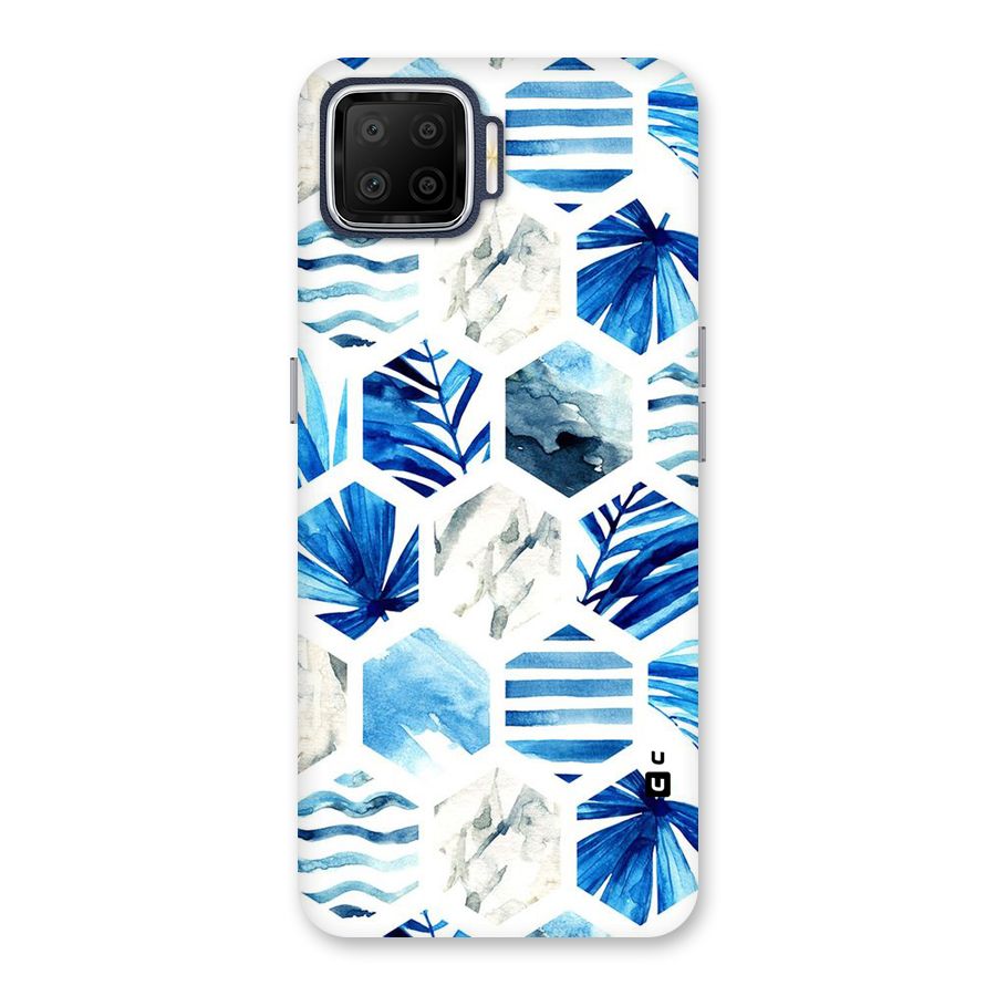 Beach Vibes Pentagon Design Back Case for Oppo F17