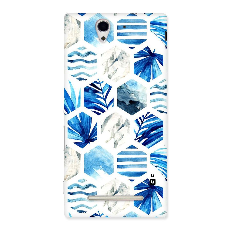 Beach Vibes Pentagon Design Back Case for Sony Xperia C3