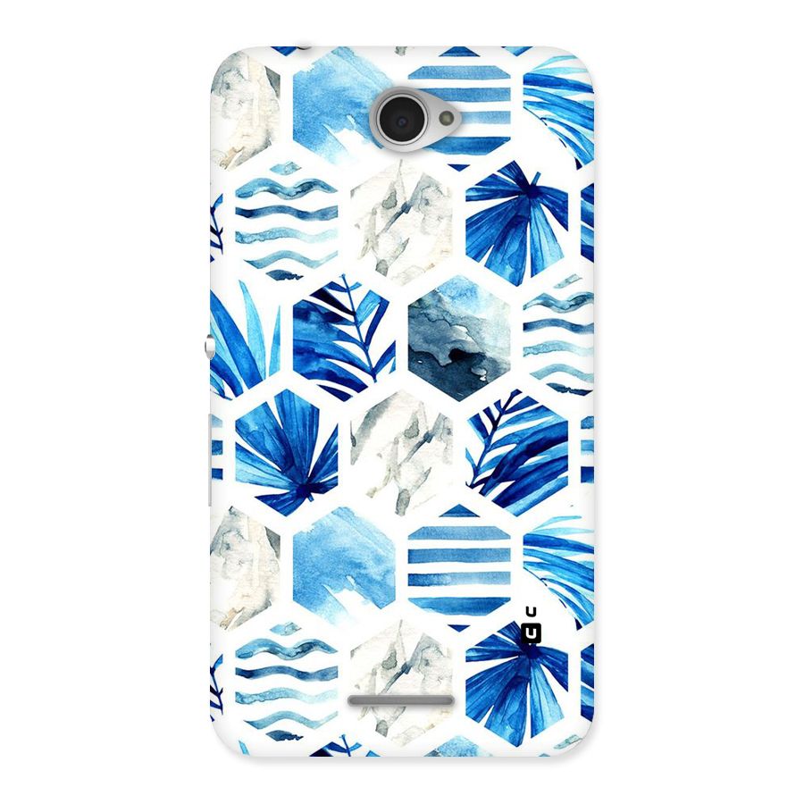 Beach Vibes Pentagon Design Back Case for Sony Xperia E4