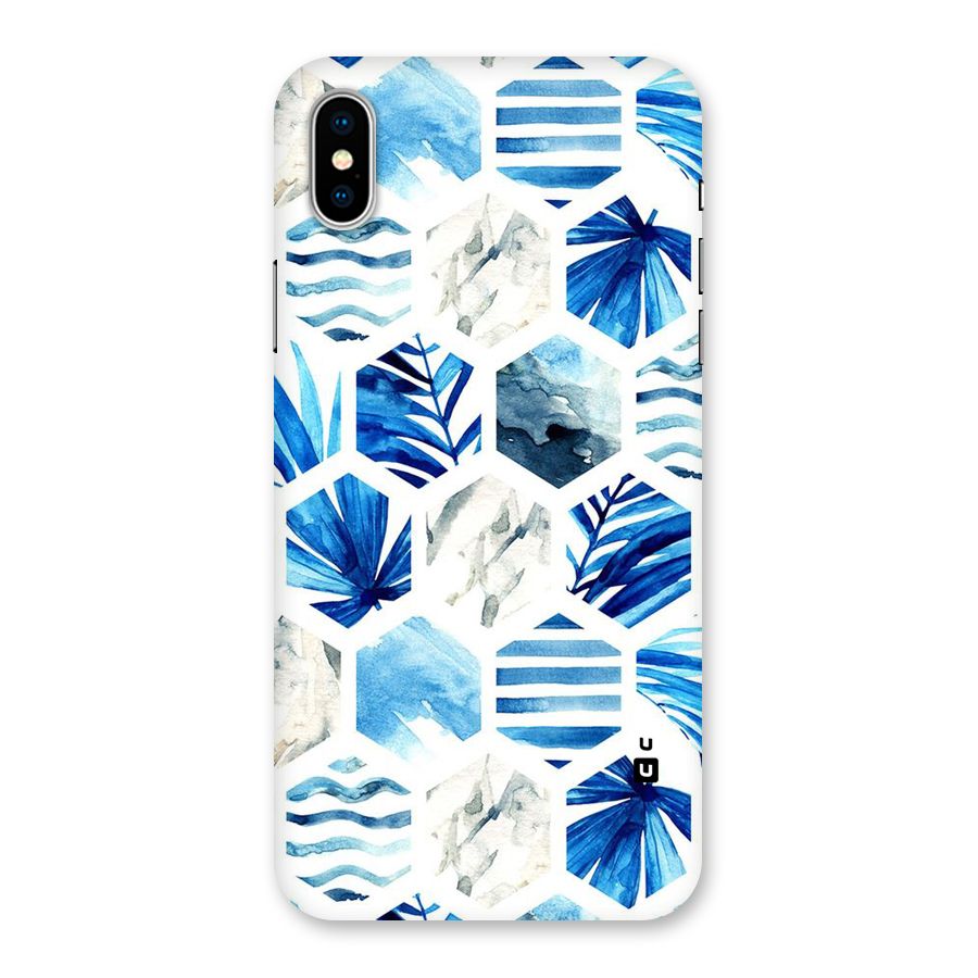 Beach Vibes Pentagon Design Back Case for iPhone XS
