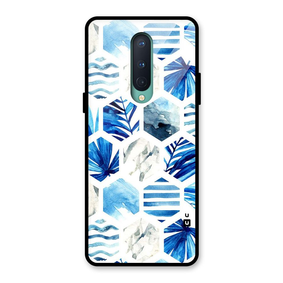 Beach Vibes Pentagon Design Glass Back Case for OnePlus 8