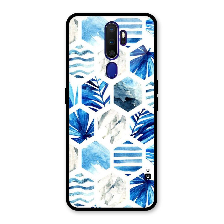 Beach Vibes Pentagon Design Glass Back Case for Oppo A9 (2020)