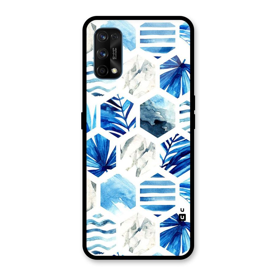Beach Vibes Pentagon Design Glass Back Case for Realme 7 Pro