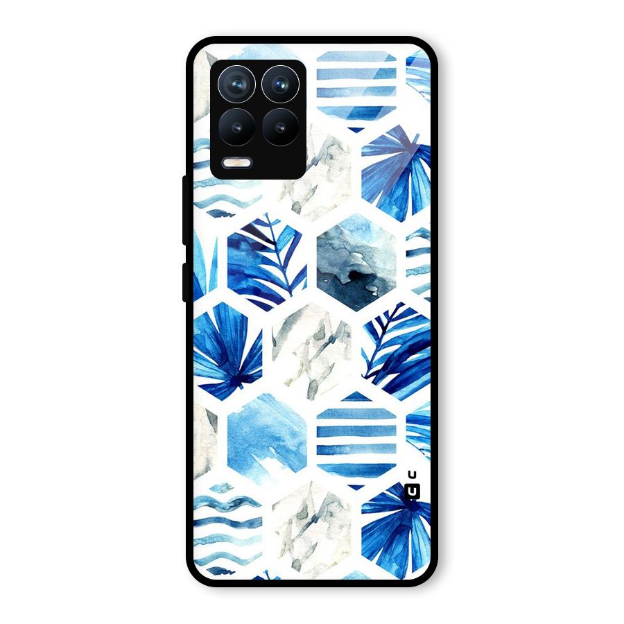Beach Vibes Pentagon Design Glass Back Case for Realme 8