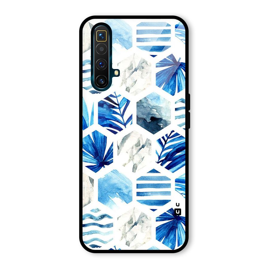Beach Vibes Pentagon Design Glass Back Case for Realme X3 SuperZoom