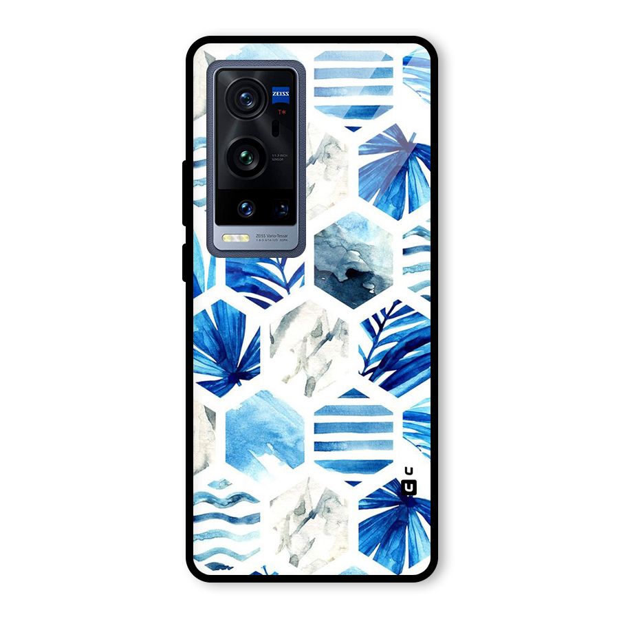 Beach Vibes Pentagon Design Glass Back Case for Vivo X60 Pro Plus