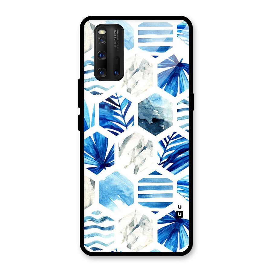 Beach Vibes Pentagon Design Glass Back Case for Vivo iQOO 3