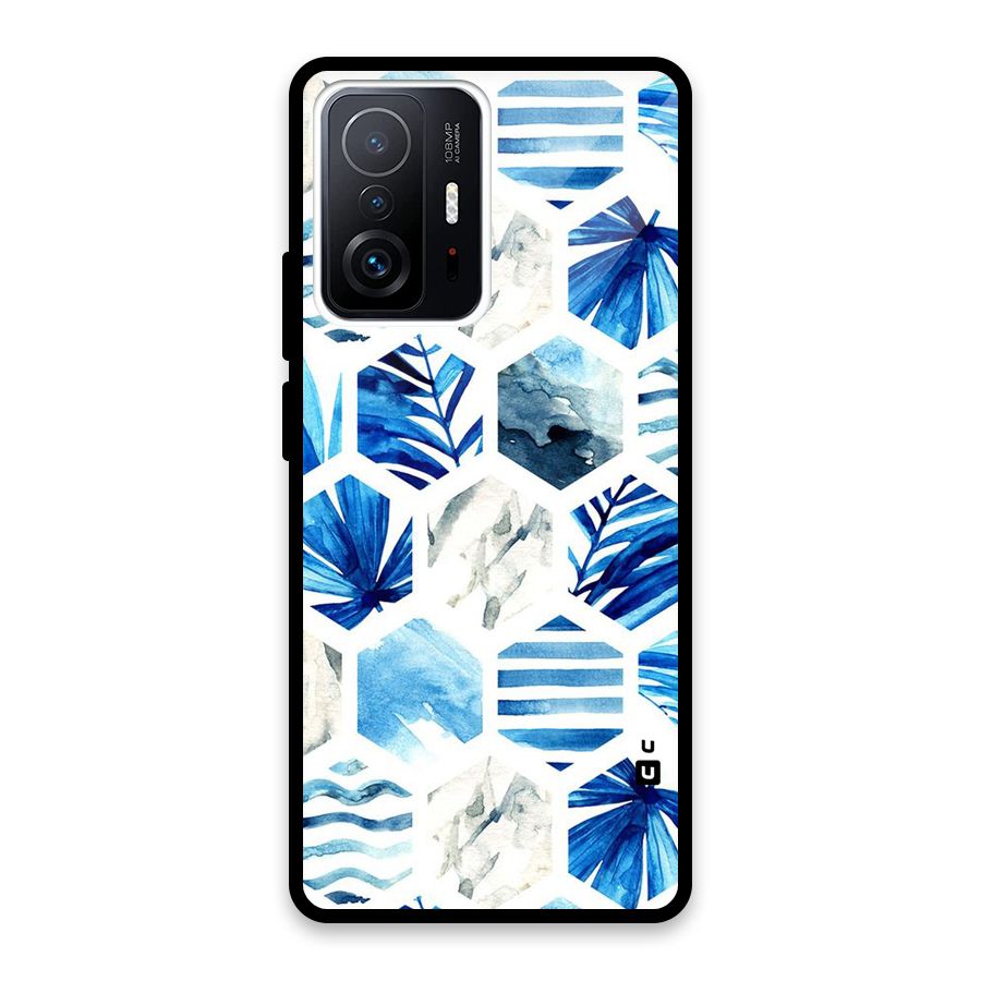 Beach Vibes Pentagon Design Glass Back Case for Xiaomi 11T Pro