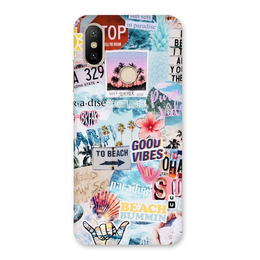 Beaching Life Back Case for Mi A2