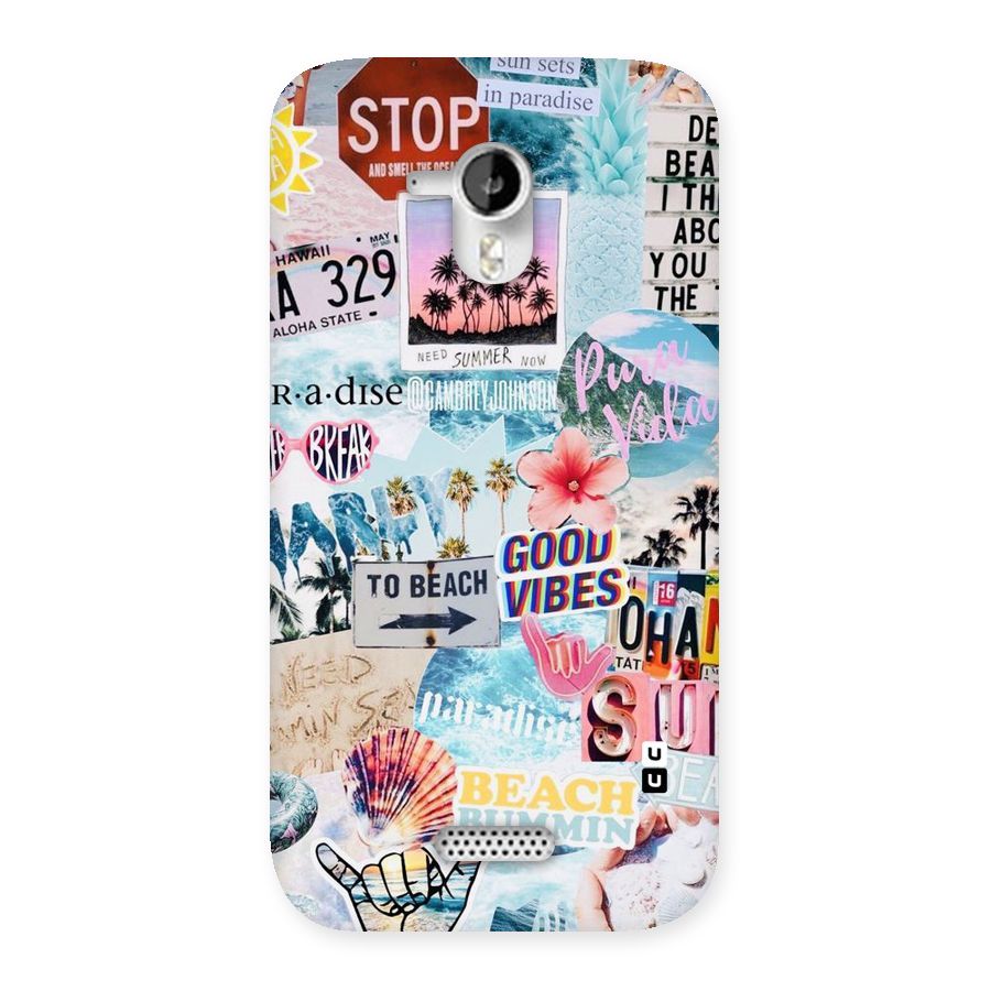 Beaching Life Back Case for Micromax Canvas HD A116