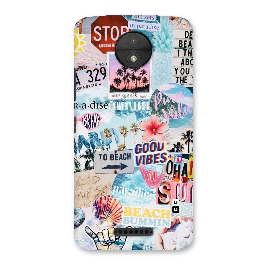 Beaching Life Back Case for Moto C
