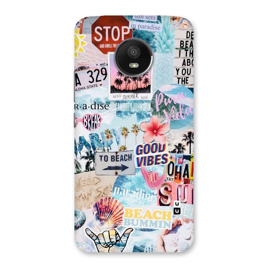 Beaching Life Back Case for Moto E4 Plus