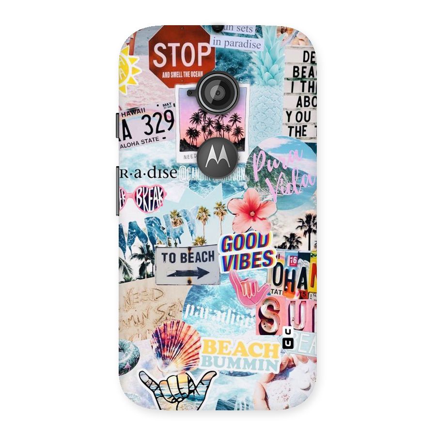 Beaching Life Back Case for Moto E 2nd Gen