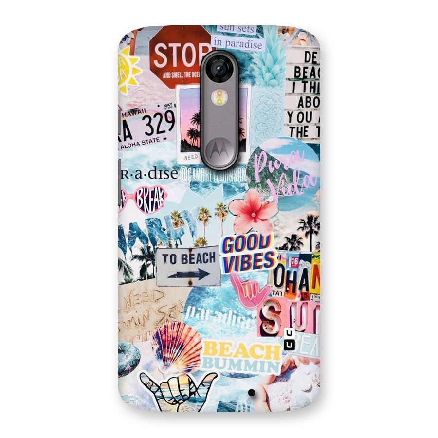 Beaching Life Back Case for Moto X Force