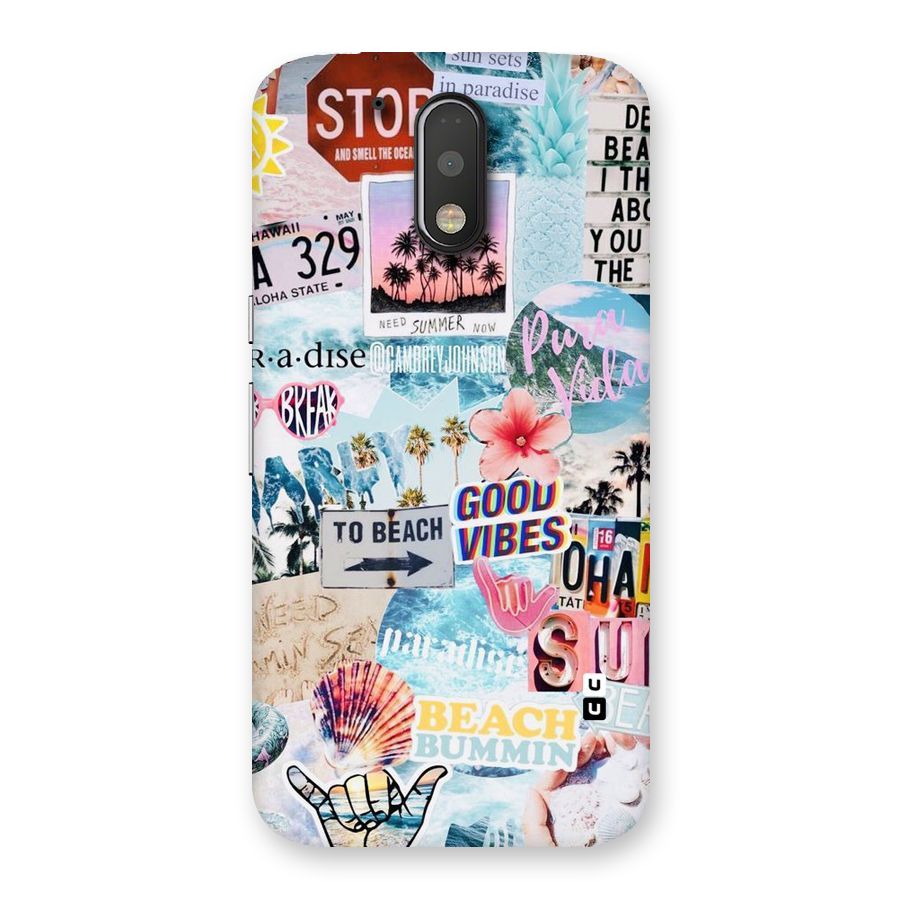 Beaching Life Back Case for Motorola Moto G4 Plus