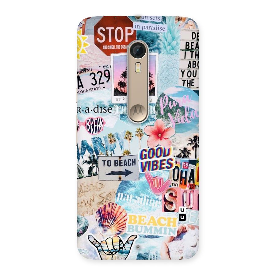 Beaching Life Back Case for Motorola Moto X Style