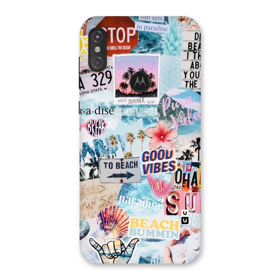 Beaching Life Back Case for Motorola One Power
