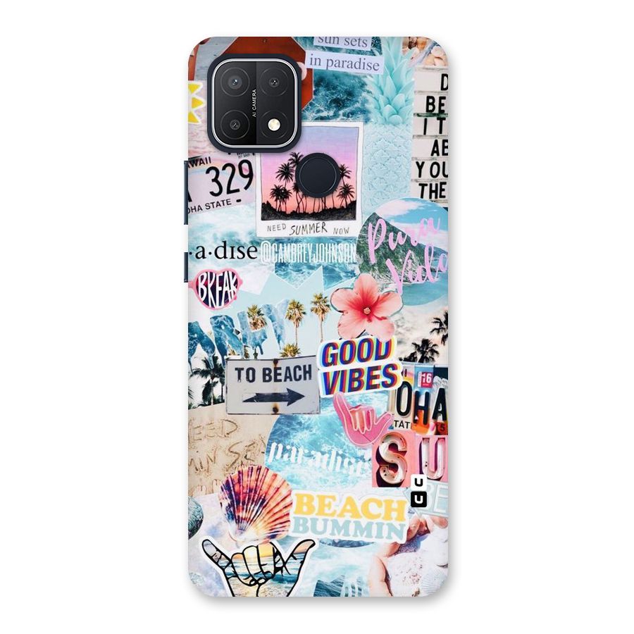 Beaching Life Back Case for Oppo A15