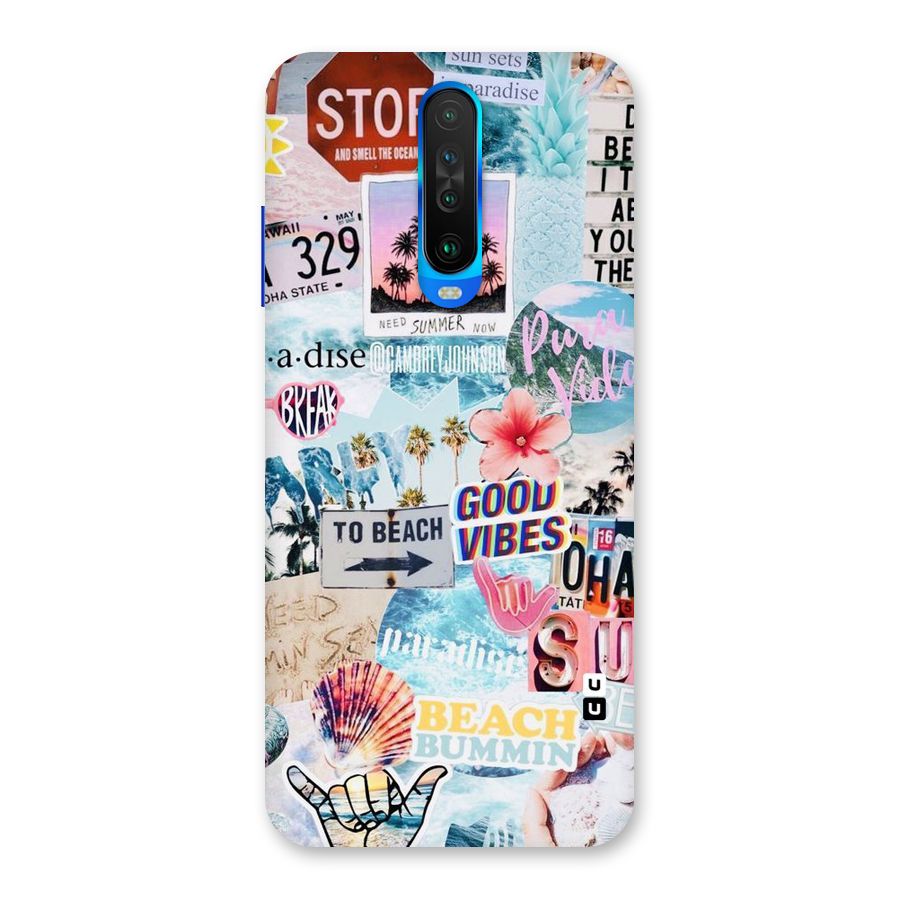 Beaching Life Back Case for Poco X2