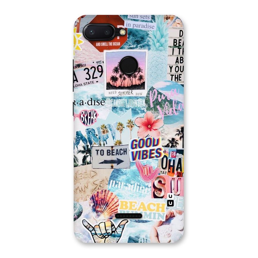 Beaching Life Back Case for Redmi 6