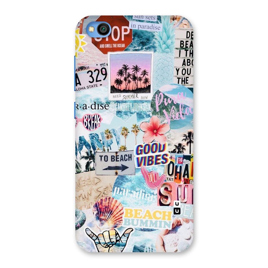 Beaching Life Back Case for Redmi Go