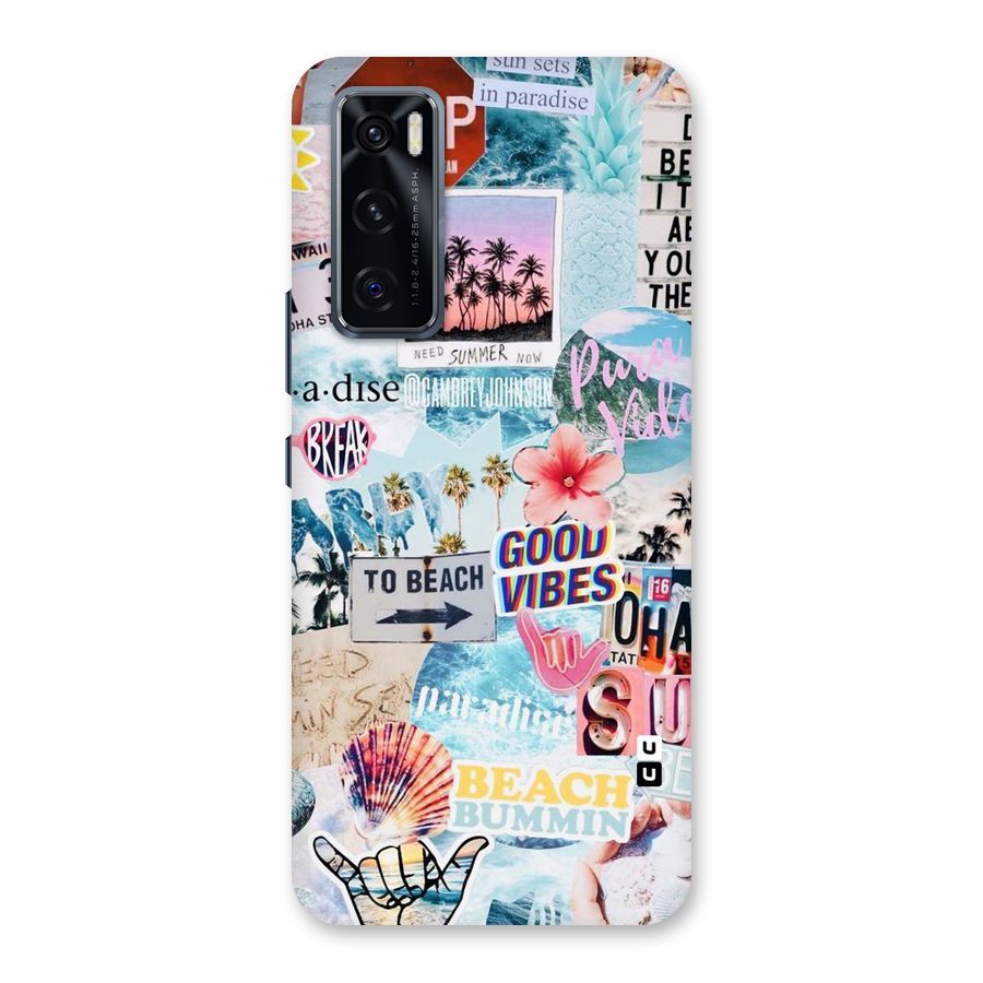 Beaching Life Back Case for Vivo V20 SE