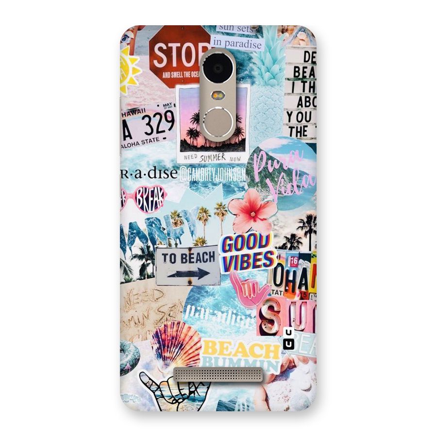 Beaching Life Back Case for Xiaomi Redmi Note 3