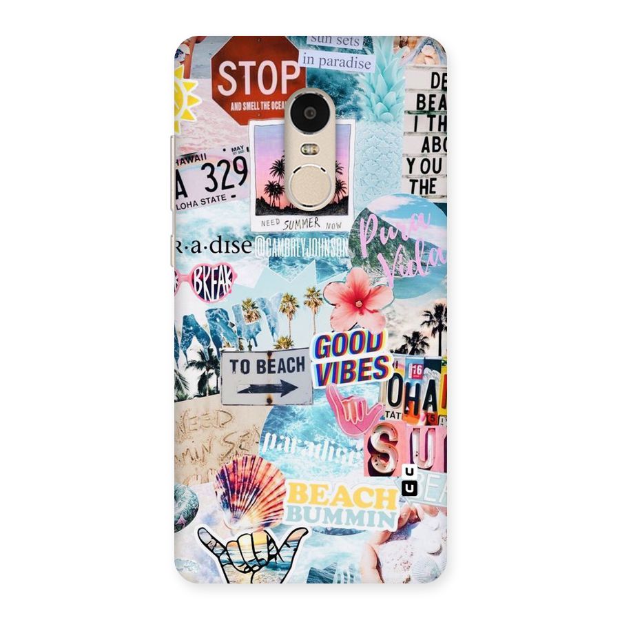 Beaching Life Back Case for Xiaomi Redmi Note 4