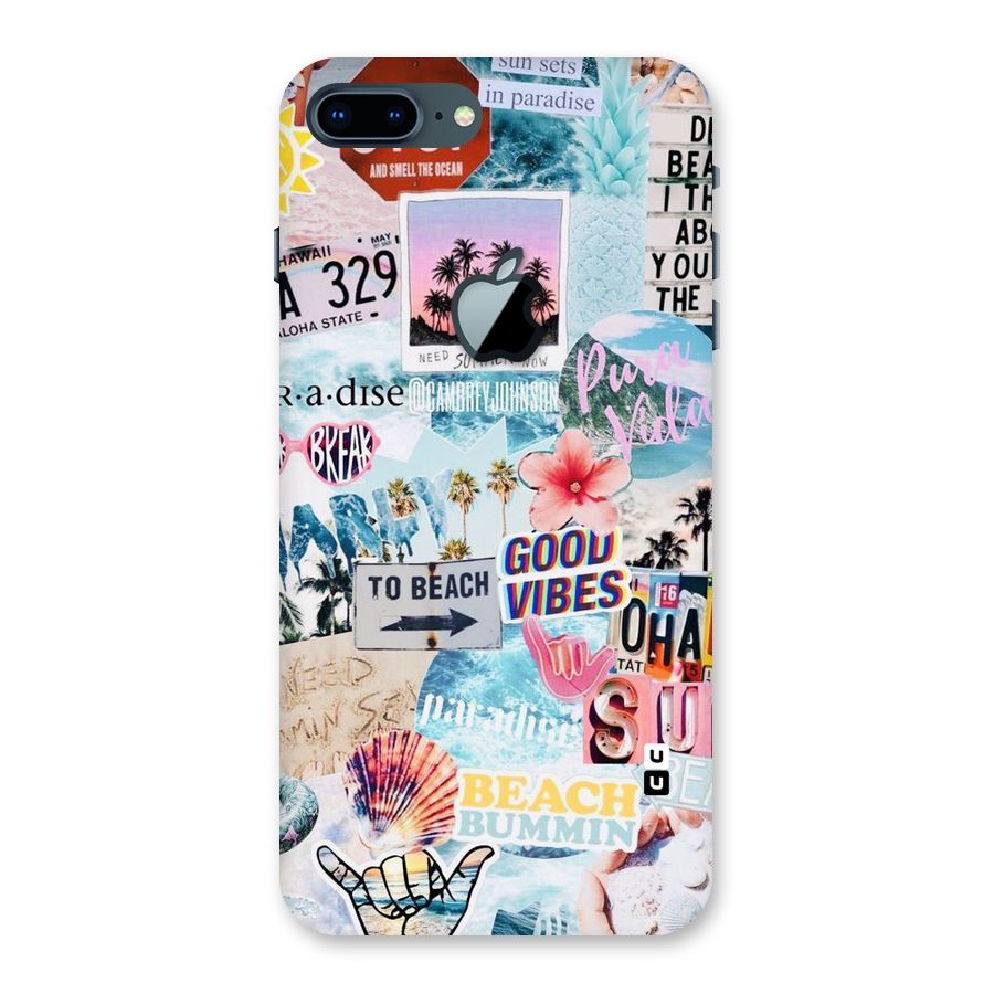 Beaching Life Back Case for iPhone 7 Plus Apple Cut