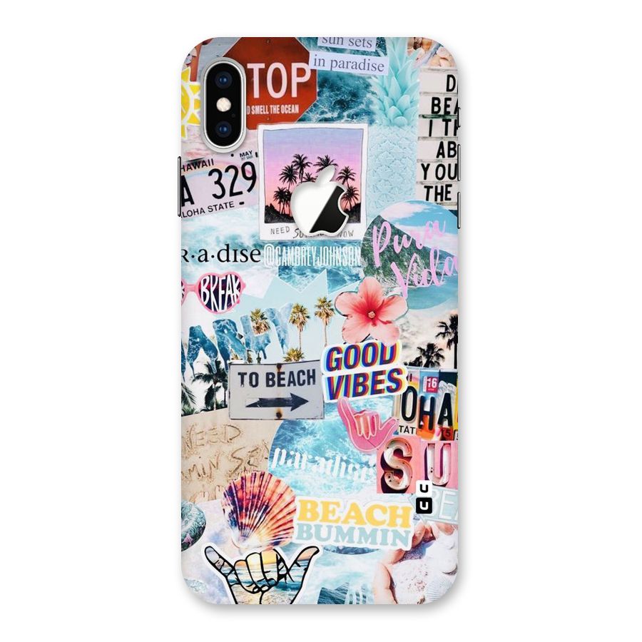 Beaching Life Back Case for iPhone XS Max Apple Cut