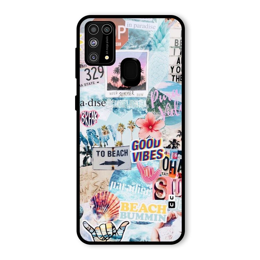 Beaching Life Glass Back Case for Galaxy F41