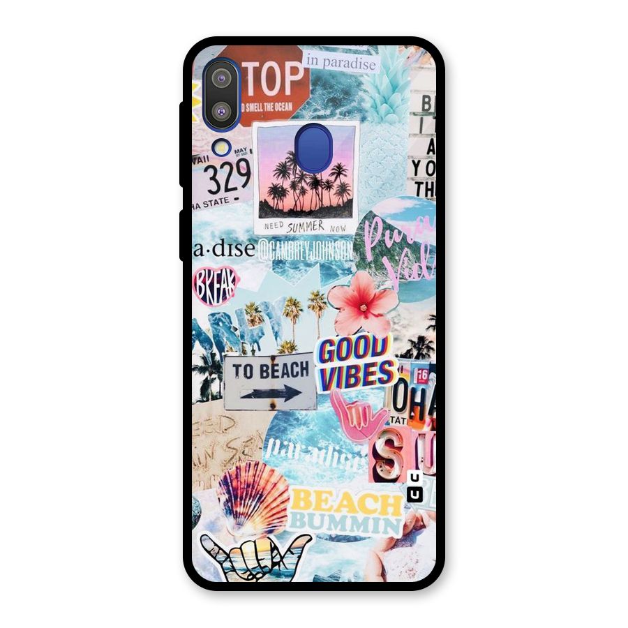 Beaching Life Glass Back Case for Galaxy M20