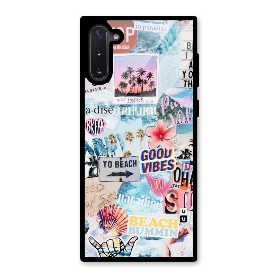 Beaching Life Glass Back Case for Galaxy Note 10