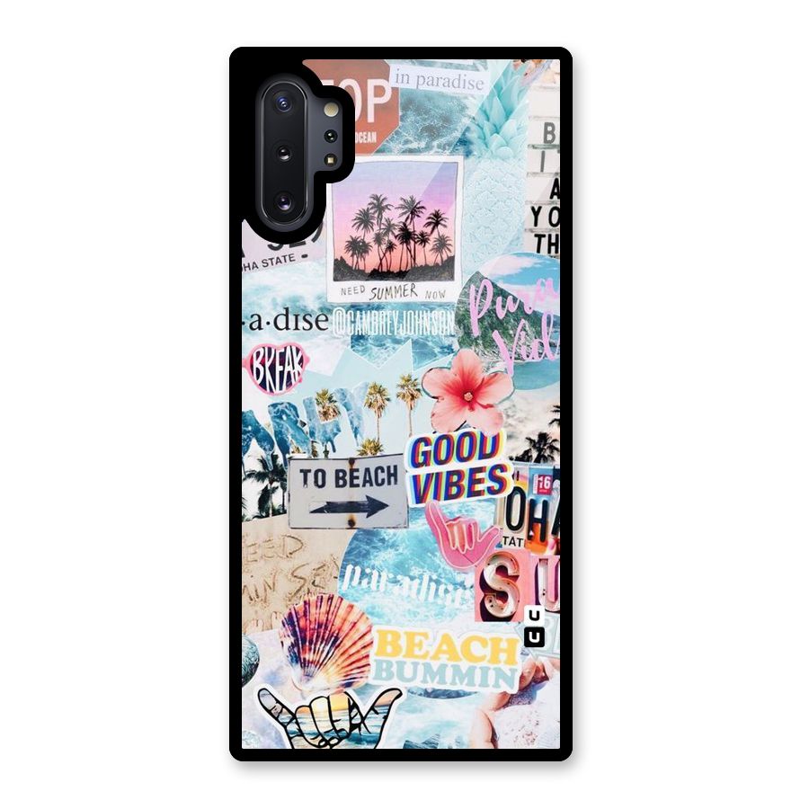 Beaching Life Glass Back Case for Galaxy Note 10 Plus
