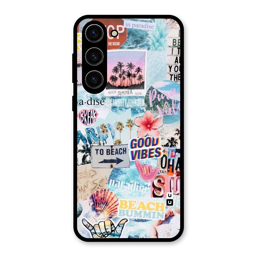 Beaching Life Glass Back Case for Galaxy S23 Plus
