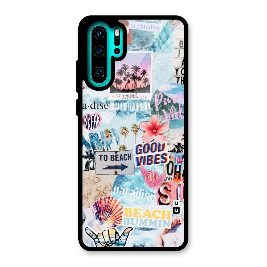 Beaching Life Glass Back Case for Huawei P30 Pro