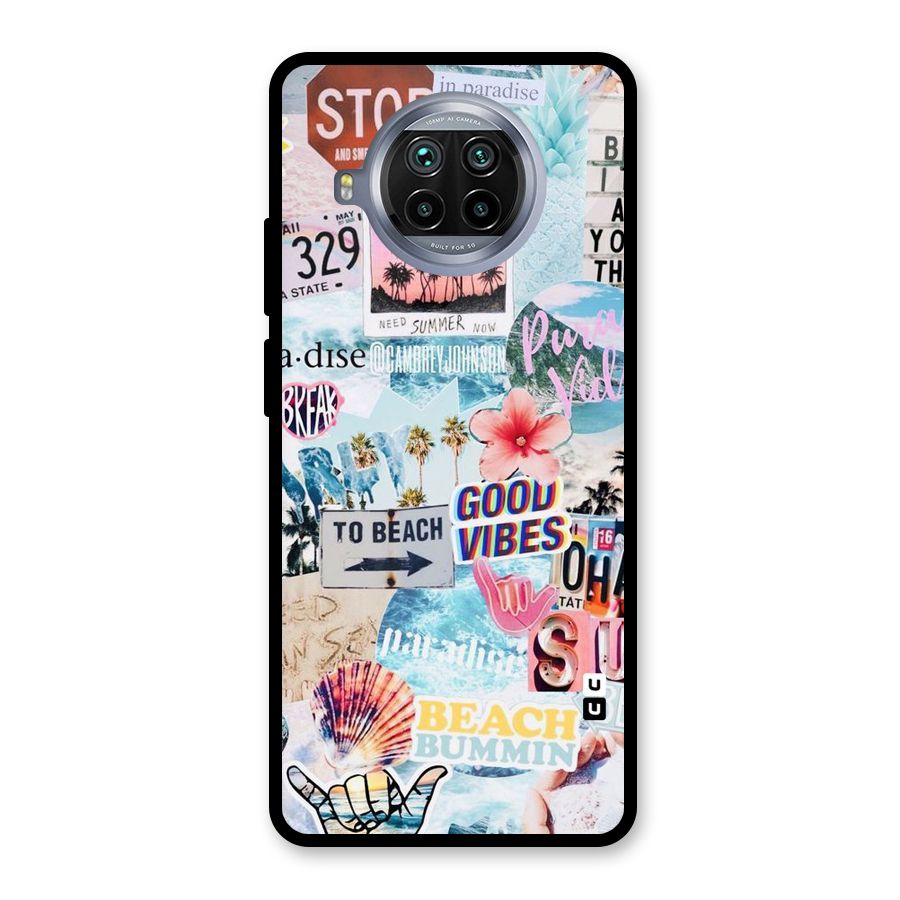 Beaching Life Glass Back Case for Mi 10i