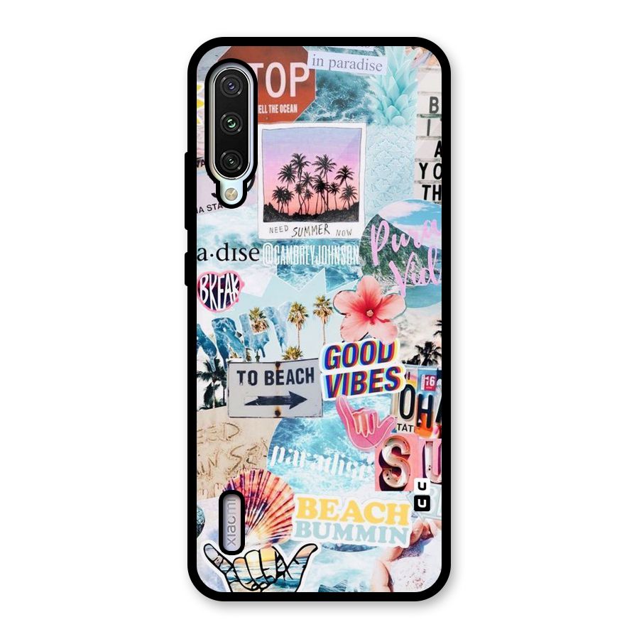 Beaching Life Glass Back Case for Mi A3