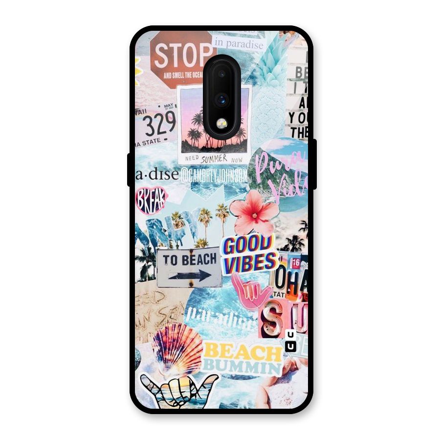 Beaching Life Glass Back Case for OnePlus 7