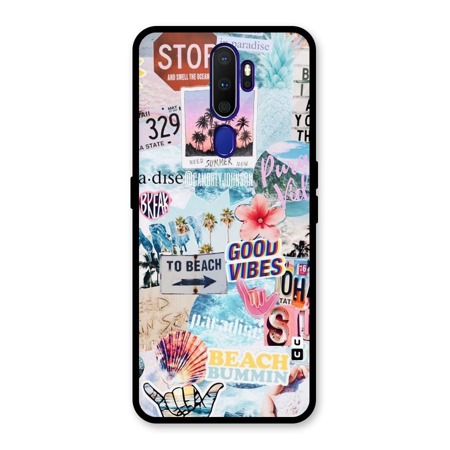 Beaching Life Glass Back Case for Oppo A9 (2020)