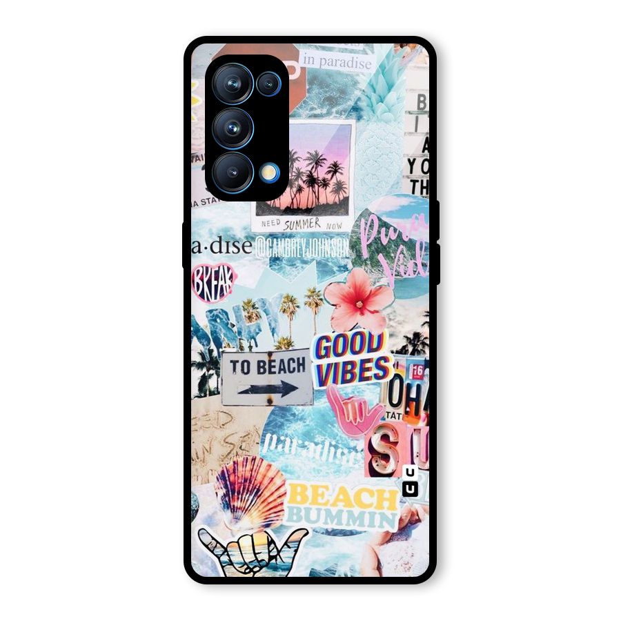Beaching Life Glass Back Case for Oppo Reno5 Pro 5G